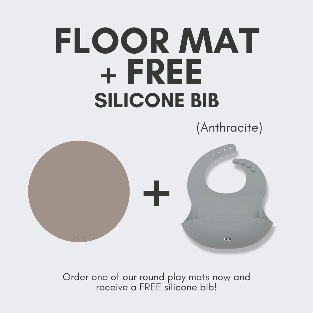 Round Floor Mat + FREE Silicone Bib