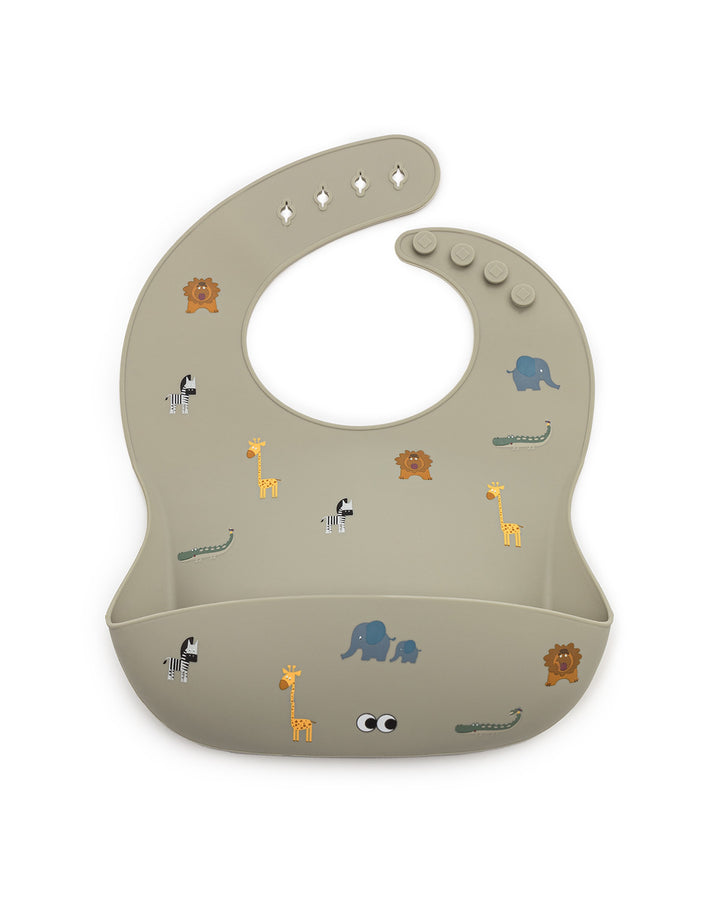 Silicone bib - Safari